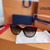 Louis Vuitton First Round Cat Eye Sunglasses with Monogram Arms