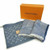 Louis Vuitton Monogram Trunk Denim Blue Silk Cashmere Shawl Scarf Stole - New with Box