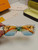 Louis Vuitton Vintage Personalized Square Sunglasses in Rainbow Colors – Luxury Eyewear with Iconic LV Branding