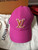 Louis Vuitton Signature LV Pink Orange Baseball Cap Hat | 100% Authentic, Stylish & Vibrant Women's Accessory