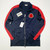 100% Authentic Moncler Men's Maglia Cardigan Sweatshirt – Navy Blue Luxury Casual Wear