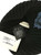 New Gucci Luxury Black Knit 100% Wool Beanie Hat with Wolf Appliqué
