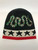 Gucci Logo-Embroidered Knit Hat/Cap – Black Wool with All-Over GG Pattern
