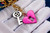 Louis Vuitton Gold-Tone Love Lock Heart Keychain & Bag Charm – Authentic