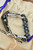 Louis Vuitton Damier Chain Link Bracelet MP3190 – Black, Silver, & Grey – Cuban Style