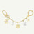 Louis Vuitton LV Snowflake Chain Bag Charm with LV Initials & Monogram Flower – Brand New, Luxury Accessory