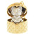 Authentic Louis Vuitton Bijoux Sack Rabbit Keyring Bag Charm – Gold & Silver, 10.5cm