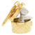 Authentic Louis Vuitton Bijoux Sack Rabbit Keyring Bag Charm – Gold & Silver, 10.5cm