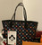 Authentic Louis Vuitton Game On Neverfull MM Black Monogram Handbag with Receipt