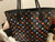 Authentic Louis Vuitton Game On Neverfull MM Black Monogram Handbag with Receipt