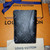 Authentic Louis Vuitton Pocket Organizer / Wallet – Monogram Eclipse Coated Canvas, Black/Blue, Brand New with Tags