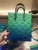 Louis Vuitton Sac Plat XS Blue Green Gradient Virgil Abloh front view