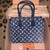 Louis Vuitton Onthego MM Blue Denim front