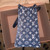 Louis Vuitton Onthego MM Blue Denim back, Louis Vuitton Onthego MM Blue Denim interior