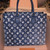 Louis Vuitton Onthego MM Blue Denim front