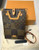 Close up LV Nigo drip pattern Monogram Damier Ebene tote bag