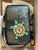 Authentic Louis Vuitton Nigo Turtle Double Phone Pouch Damier Ebene front view