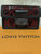 Louis Vuitton Dauphine Chain Wallet – Black Lace Monogram with Red Leather, Authentic, Brand New