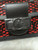 Louis Vuitton Dauphine Chain Wallet – Black Lace Monogram with Red Leather, Authentic, Brand New