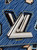 LV Epi Azteque motif detail, Close up LV denim Epi leather,