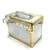 LOUIS VUITTON Boite Fracon Vanity Cosmetics Pouch – Epi Metallic Silver, Luxury LV Makeup Case, Premium Leather Storage Pouch
