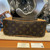 LOUIS VUITTON Boulogne NM Monogram Canvas Brown Crossbody Bag – Removable Strap & Chain, iPhone Pocket, New with Tags