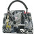 Brand new Louis Vuitton ArtyCapucines PM featuring Jonas Wood's abstract geometric motifs and playful pink giraffe charm