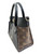Louis Vuitton On My Side PM M57728 black leather and Monogram canvas small tote bag