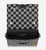 Louis Vuitton Damier Distorted Soft Trunk Messenger Bag in black-and-white canvas with leather strap, box and receipt