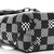Louis Vuitton Damier Distorted Steamer XS in black-and-white coated canvas with matte black hardware