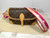 Louis Vuitton Diane NM PM monogram coated canvas shoulder bag M46049 with reversible jacquard strap