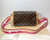 Louis Vuitton Diane NM PM monogram coated canvas shoulder bag M46049 with reversible jacquard strap