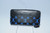 Louis Vuitton Digit Bleu Zippy Wallet M67235 in blue and black Monogram canvas with silver-tone zip closure
