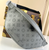Louis Vuitton Discovery Bumbag PM in anthracite Monogram Shadow calf leather with black hardware and adjustable strap