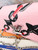 Louis Vuitton Épi Chain Flower Print Twist Chain Wallet in bubblegum pink with silver LV Twist lock and chain strap