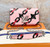 Louis Vuitton Épi Chain Flower Print Twist Chain Wallet in bubblegum pink with silver LV Twist lock and chain strap