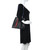 Louis Vuitton Épi Braided NéoNoé MM bucket bag in black Épi calfskin with saffron braided handle and indigo strap
