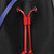 Louis Vuitton Épi Braided NéoNoé MM bucket bag in black Épi calfskin with saffron braided handle and indigo strap
