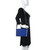 Louis Vuitton Épi Box Messenger bag in marine blue calfskin with matte-black LV logo strap and flap closure