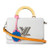 Louis Vuitton Twist MM shoulder bag in Blanc Épi leather with gold LV Twist lock and sliding chain strap