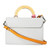 Louis Vuitton Twist MM shoulder bag in Blanc Épi leather with gold LV Twist lock and sliding chain strap