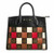 Louis Vuitton City Steamer MM tote in Monogram and Damier calfskin with gold V padlock and leather strap