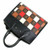 Louis Vuitton City Steamer MM tote in Monogram and Damier calfskin with gold V padlock and leather strap