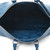 Louis Vuitton Keepall Bandoulière 50 in denim blue Monogram canvas with cowhide leather trim and adjustable strap