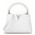 Louis Vuitton Mini Capucines Crocodile Brillant in white matte Himalaya crocodile leather with gold-tone hardware