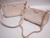 Louis Vuitton Multi Pochette Accessoires in creme Monogram canvas with creme leather trim, gold chain and jacquard stra