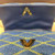 Louis Vuitton Twist MM shoulder bag in denim blue Épi leather with gold LV Twist-lock closure and removable silver chain-and-leather strap