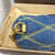 Louis Vuitton Twist MM shoulder bag in denim blue Épi leather with gold LV Twist-lock closure and removable silver chain-and-leather strap