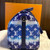 Louis Vuitton Escale Speedy Bandoulière 30 in pastel blue Escale canvas with cowhide leather handles and silver hardware