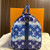 Louis Vuitton Escale Speedy Bandoulière 30 in pastel blue Escale canvas with cowhide leather handles and silver hardware
